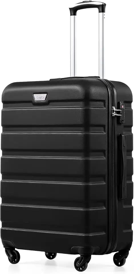 COOLIFE Mittelgroßer Koffer, 67cm L, PC+ABS, Reisekoffer mit Spinner Räder
