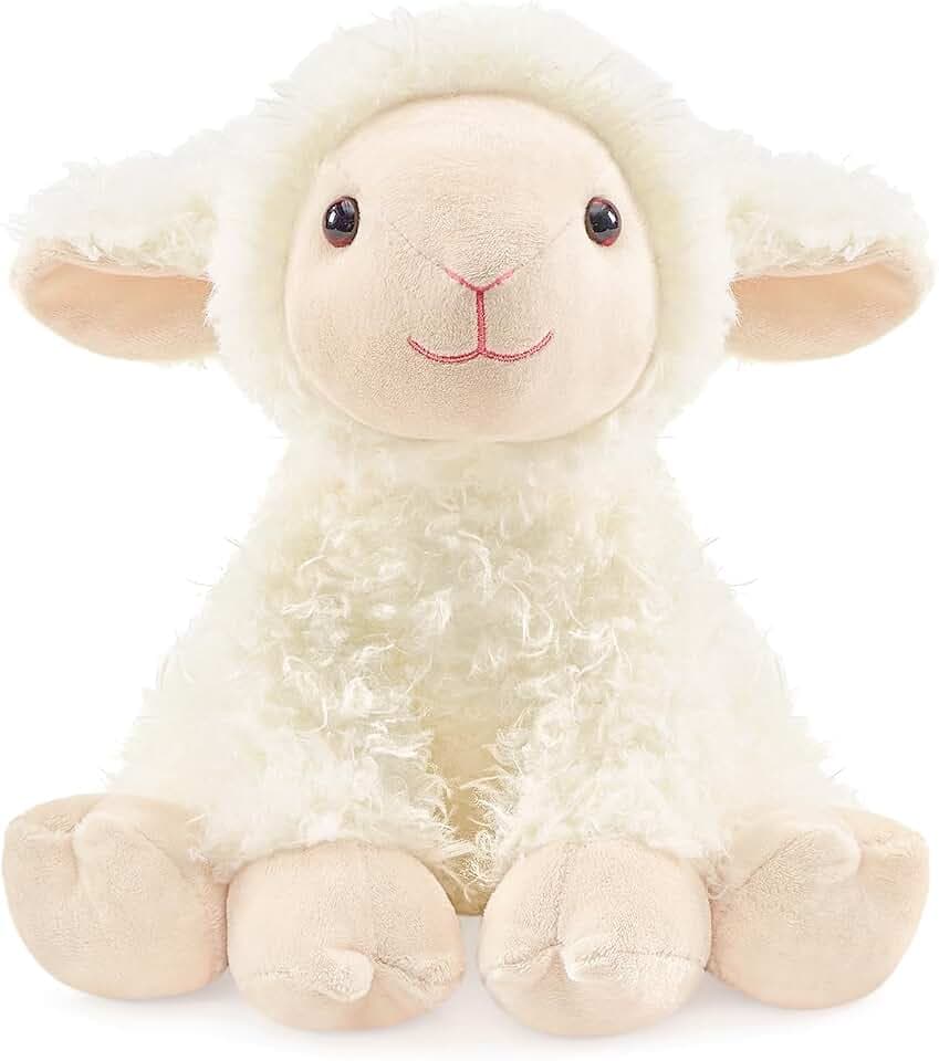 Ditucu Lamb Stuffed Animal 8 inch Cute Realistic Sheep Plush Toys Ultra Soft Plushies Gifts for Kids