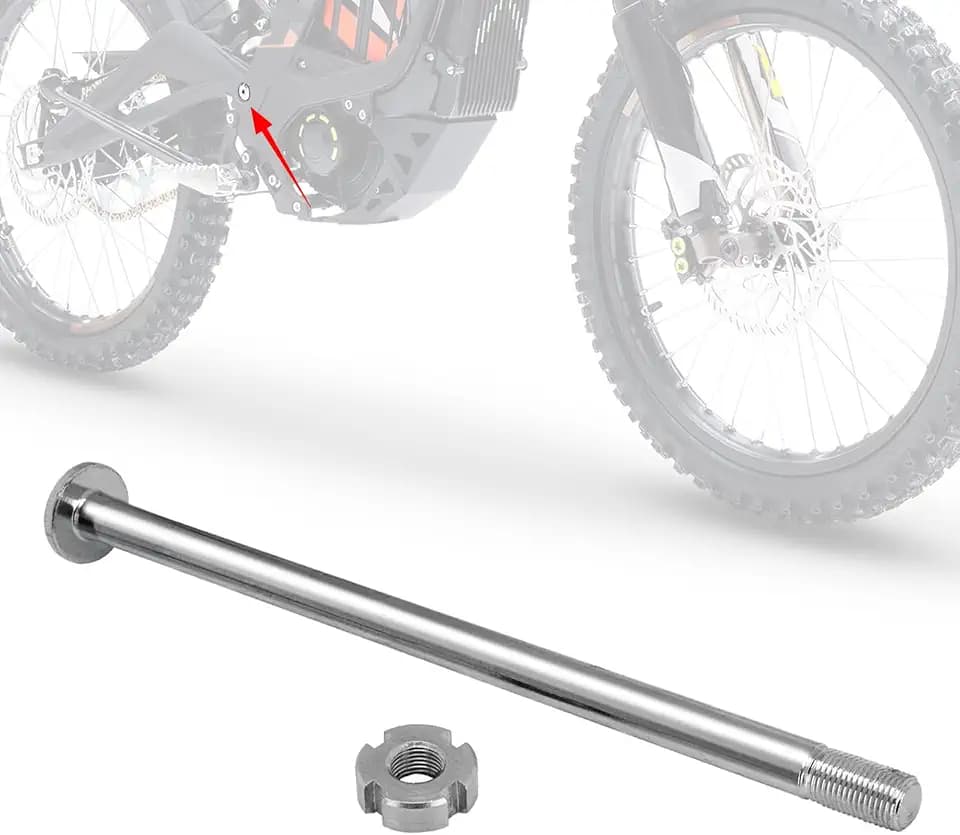 Axle Bolt Jack Shaft with Nut for Sur Ron Surron LBX, Bottom Middle Center Axle for Sur Ron X Electric Dirt Bike