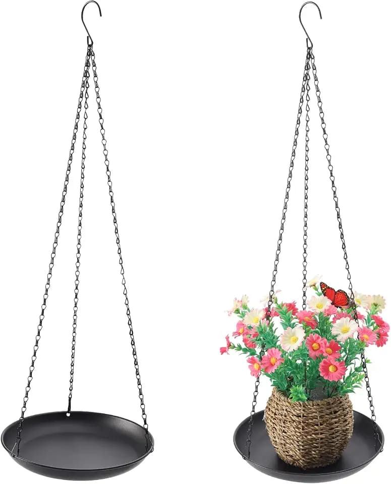 Hanging Planter for Indoor Outdoor, Plant Hanger, Hanging Plant Tray