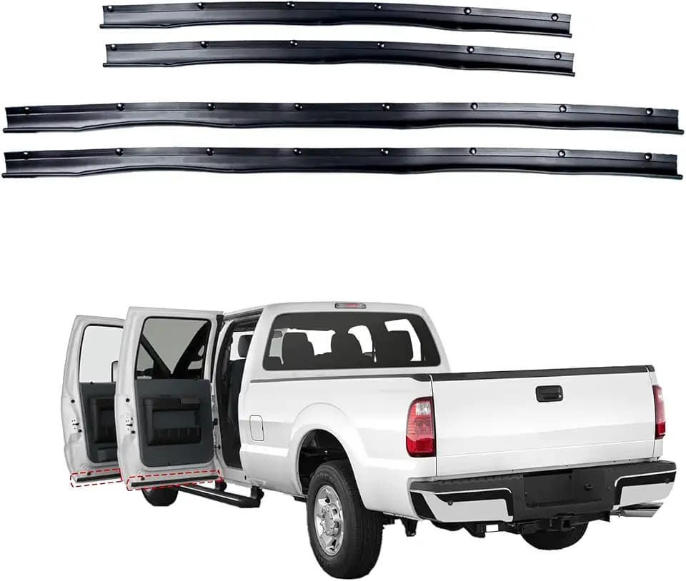 4PCS Front Rear Door Lower Rubber Weatherstrip Seal Trim F81Z-2520758-AA