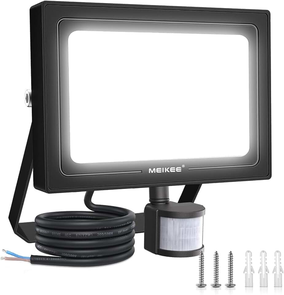 MEIKEE 30W LED-Strahler mit Bewegungsmelder Superhell LED-Fluter mit Sensor