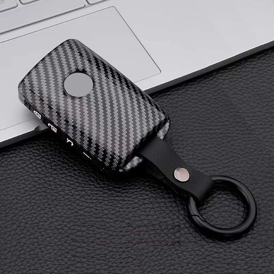 Royalfox(TM) 2/3/4 Button Hard PC Smart Keyless Side Button Remote Key Fob Case Cover for Mazda 3, 3 Hatchback, CX4, CX5, CX8, CX9, CX-30, 6 (All Black)