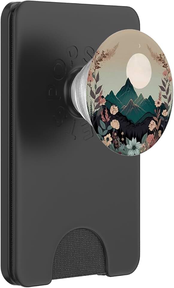 Boho Chic Floral Wreath Forest Nature Mountain Cute Pastel PopSockets PopWallet for MagSafe