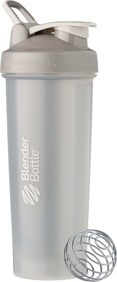 BlenderBottle Classic V2 Plastic Shaker Bottle 32 oz Pebble Grey