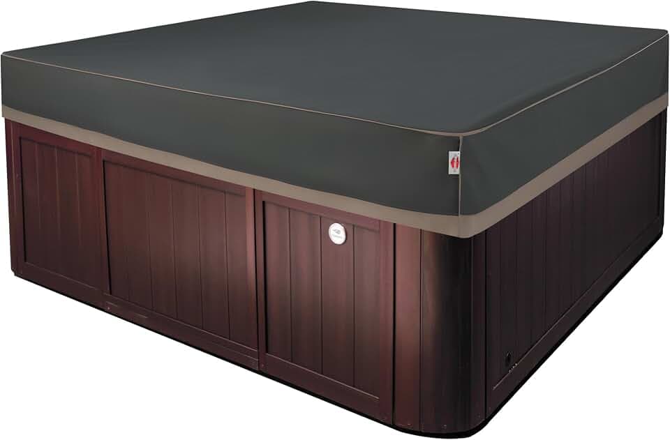 Poolabdeckungen240x240x25 Poolabdeckung 420D Oxford-Gewebe Garten-Pool Staubabdeckung,Abdeckung für Whirlpool Wasserdicht,Abdeckplane Pool mit UV-Schutz,Abdeckplane Pool für rechteckige