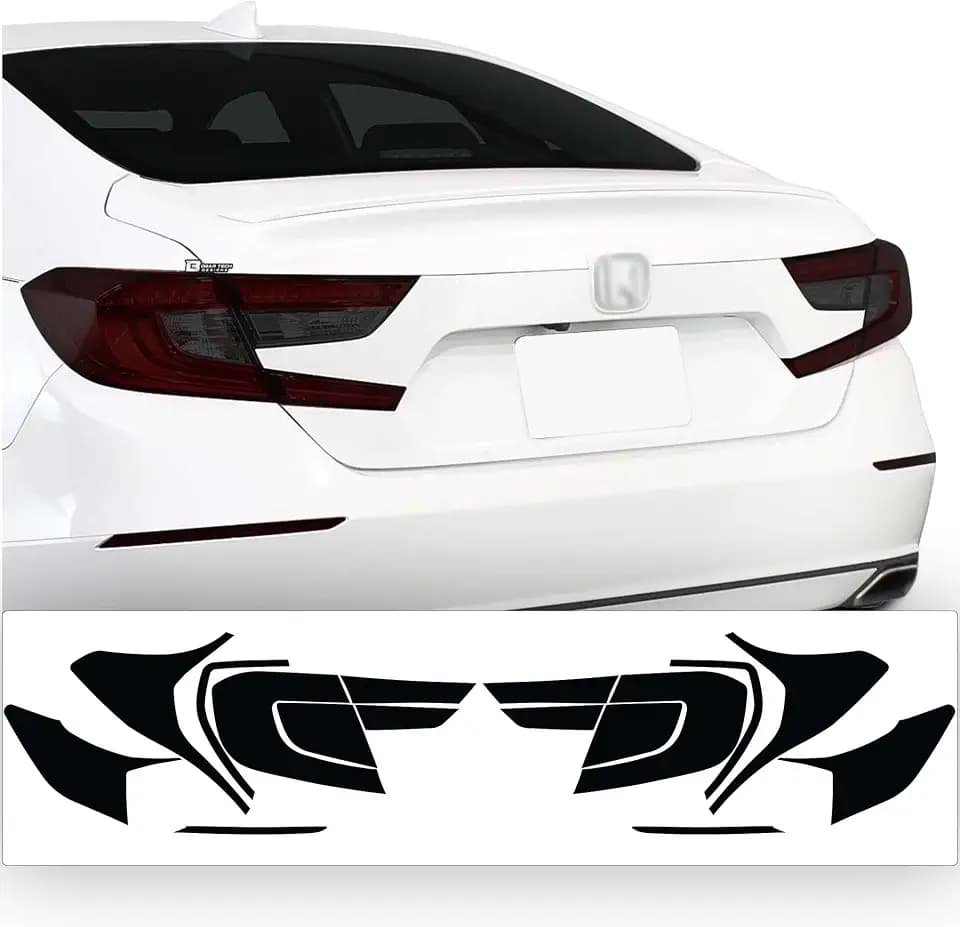 BOGAR TECH DESIGNS - Precut Complete Tail Light Rear Reflector Tint Kit Compatible with Honda Accord 2018-2022, Dark Smoke