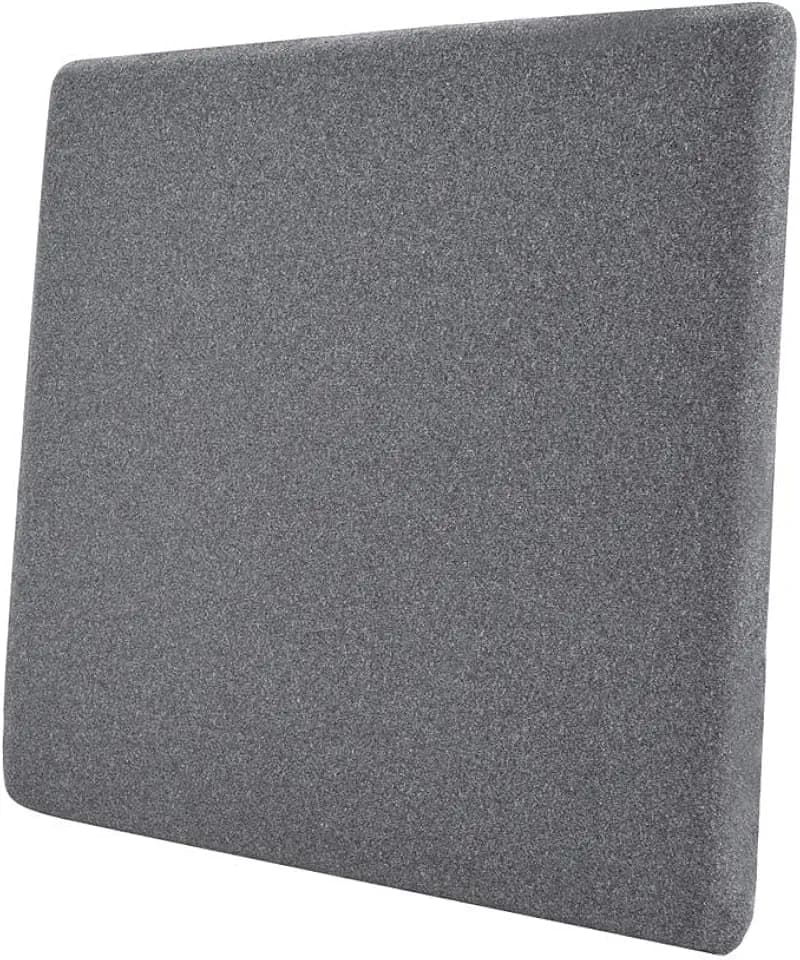 Amazon Basics Memoryschaum-Sitzkissen - 37.6 cm x 38 cm x 3 cm, grau, quadratisch