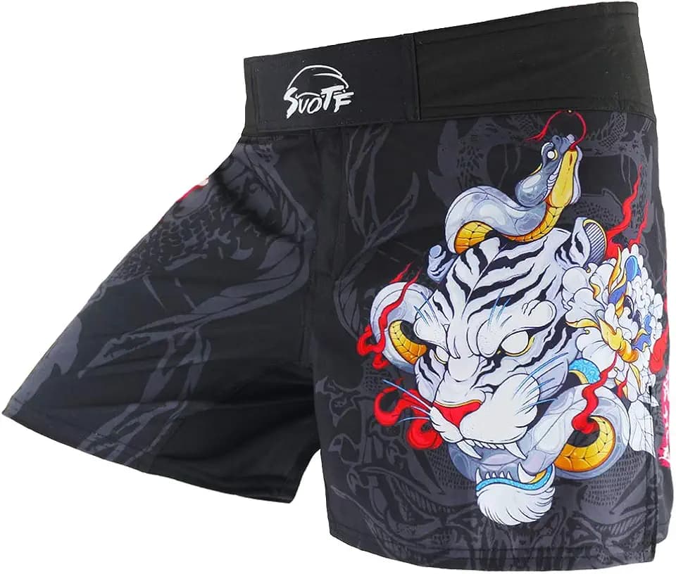 MMA Shorts für Herren, Kampfshorts, BJJ Boxhose für Herren, Grappling
