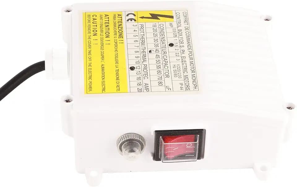 Pumpensteuerkasten 1100W 220V mit integriertem Wärmeschutzschalter aus ABS und Kupfer für Tiefbrunnen- und Tauchpumpen Haushalt