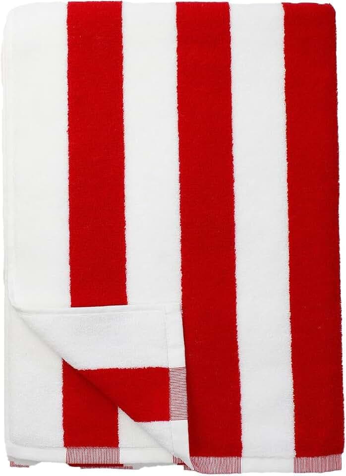 Riley Cabana Beach Towel - Heavyweight - 40" x 70" - Red
