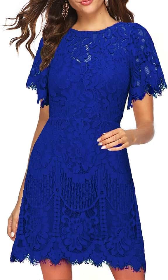 MSLG Damen Cocktailkleid