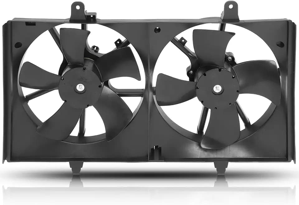 SCITOO 620420 Dual Radiator Condenser Fan Assembly Compatible with Nissan