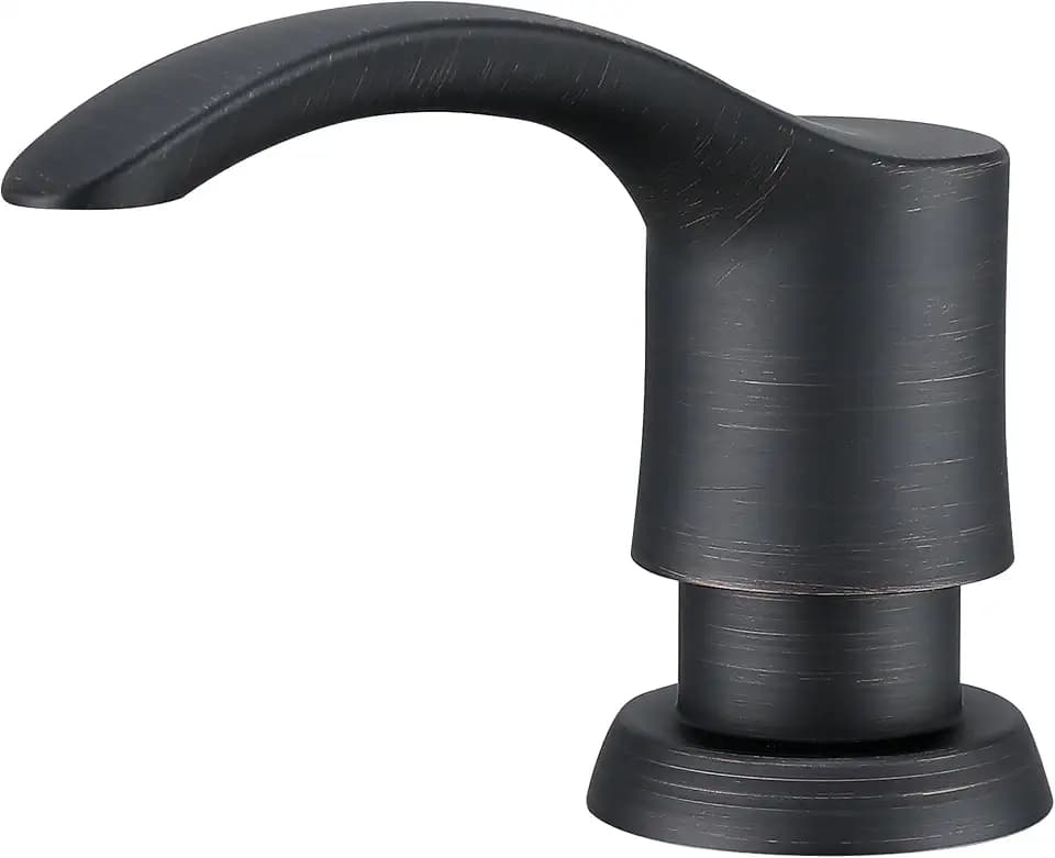 GAGALIFE Kitchen Sink Soap Dispenser with 17 Ounce Large Bottle, G080ORB