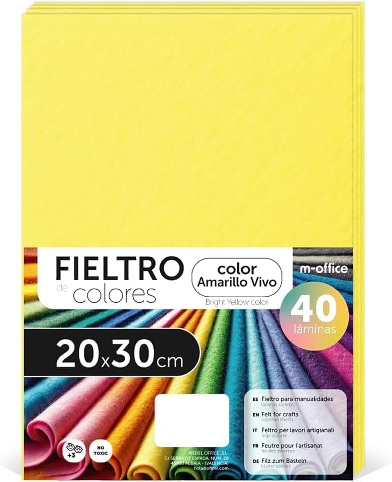 m-office Bastelfilz für DIY-Projekte, Filzplatten in bunten Farben, Weich und Flexibel, Material für Nähen und Patchwork Stoffe, Ideal Handarbeiten, Deko Kunsthandwerk, 40x60cm, (Dunkelbraun, 10 Stk)