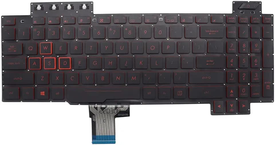 New Keyboard for Asus TUF Gaming FX504 FX504GD FX504GE FX504GM FX80 FX80GM FX505 FX505GD FX505GE FX505GM FX86 FX705 FX705G/FX705GM/FX705GE/FX705GD with Backlit US