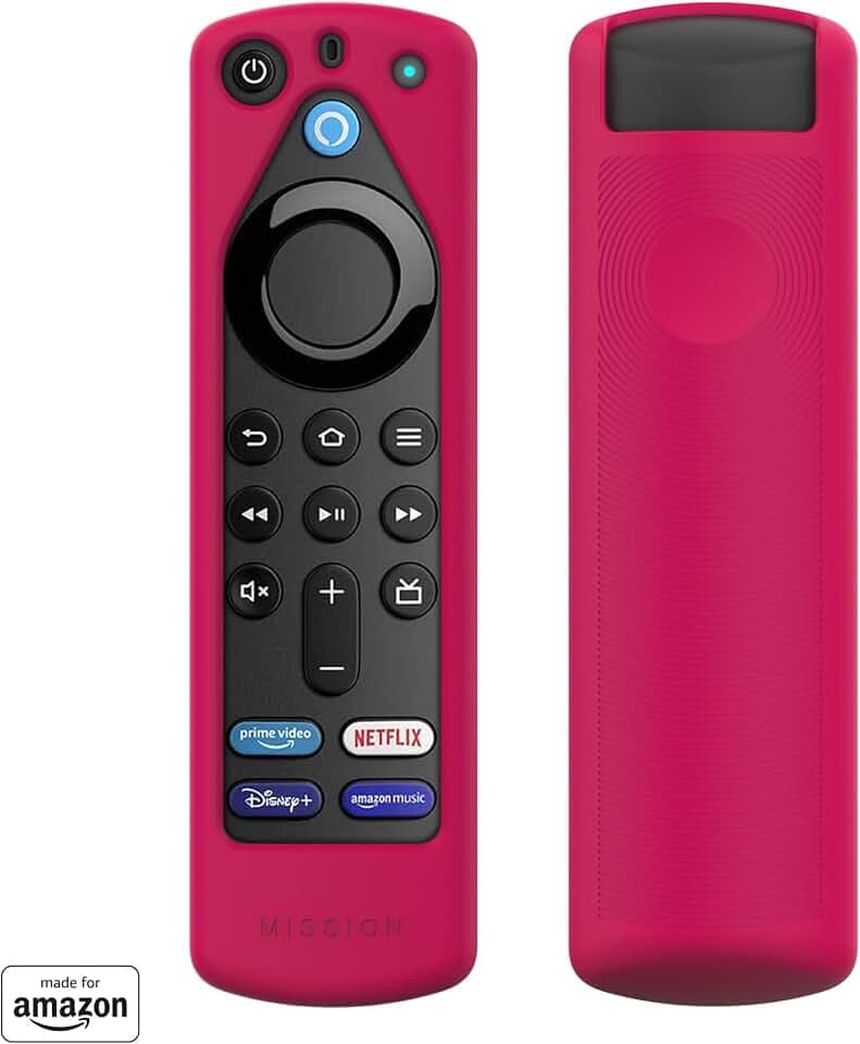 Brandneue Fernbedienungshülle „Made for Amazon“ für die Alexa-Sprachfernbedienung (3. Gen.) – magenta