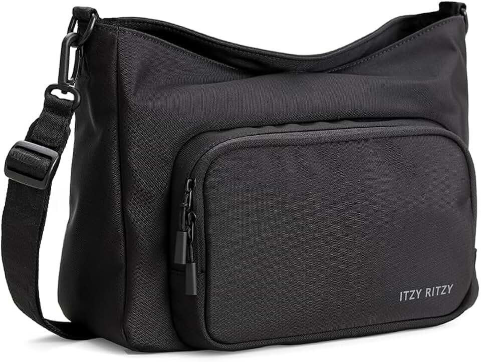Itzy Ritzy Belong Cargo Caddy Stroller Organizer & Crossbody Bag (Black)