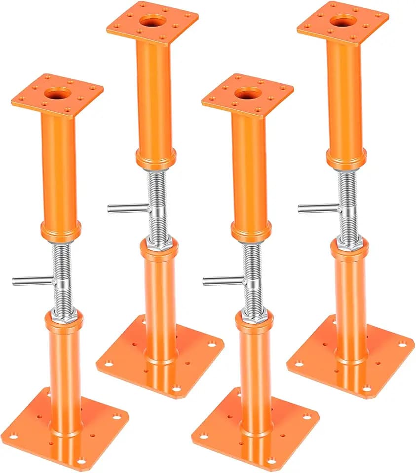 4PCS House Jacks for Leveling Crawlspace 12''-22''Adjustable Support Jack