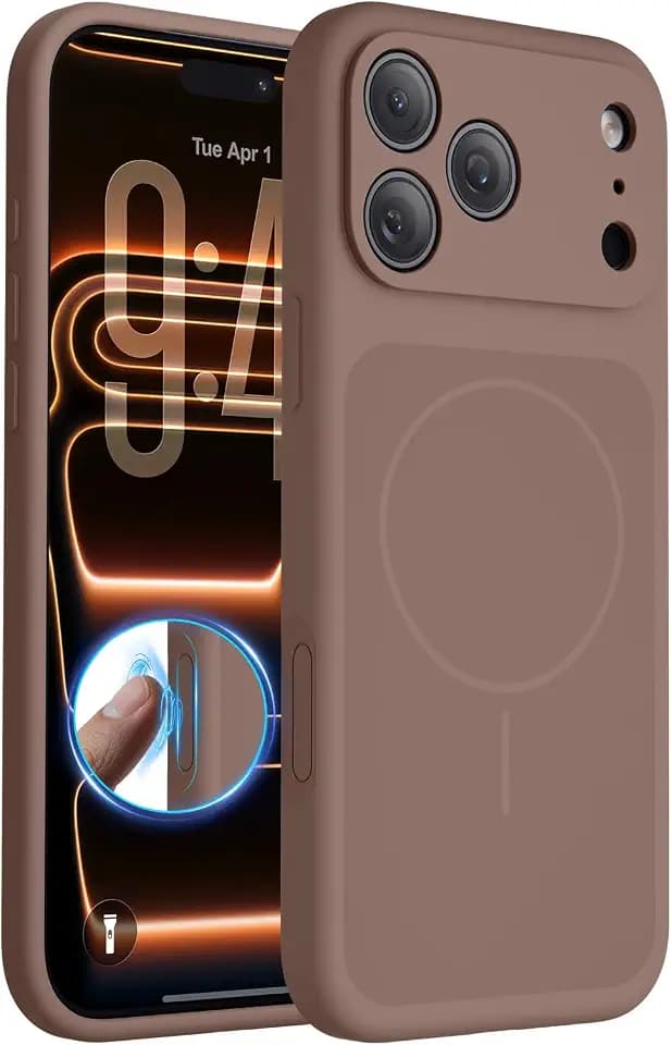 FlyReal Magnetic for iPhone 17 Pro Max Case, 6.9", Light Brown