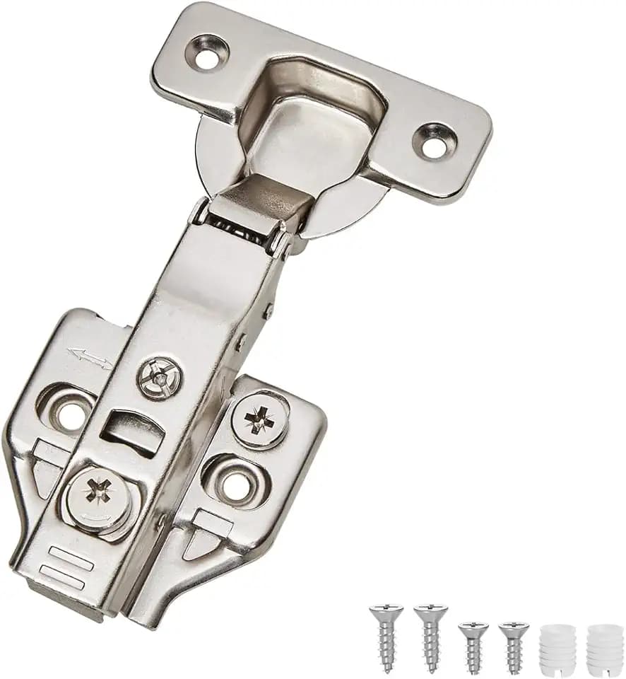 Full Overlay Cabinet Hinges 35mm Soft Close for Frameless Cabinets 4 Pack