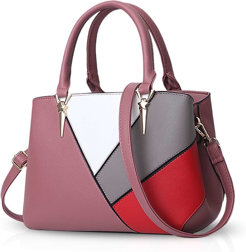 NICOLE & DORIS Handtaschen für Damen Taschen Leder Damen Handtasche die neuesten Trends Spleiß Farbe Umhängetaschen