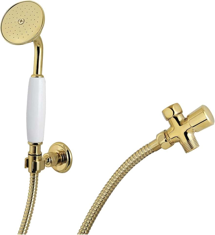 Kingston KX1052SD Victorian Hand Shower Kit, Polished Brass