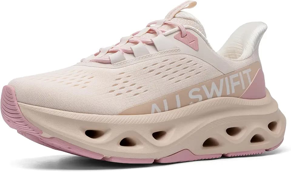 ALLSWIFIT Women's Slip On Cushioned Walking Fashion Sneaker