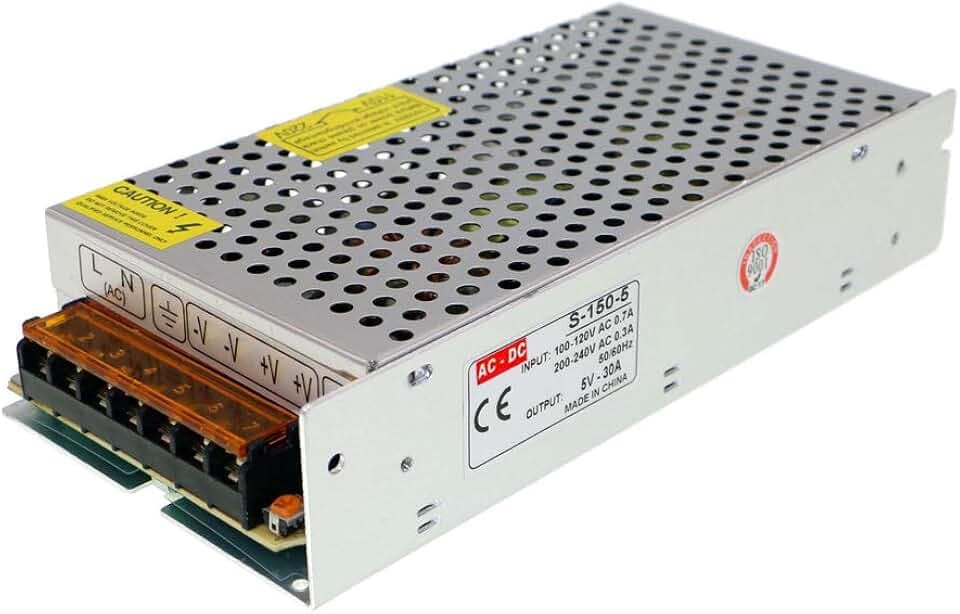 5V 30A Netzteil 230V auf DC 5V 150W Spannungswandler Universal Schaltnetzteil Transformator für LED-Streifen