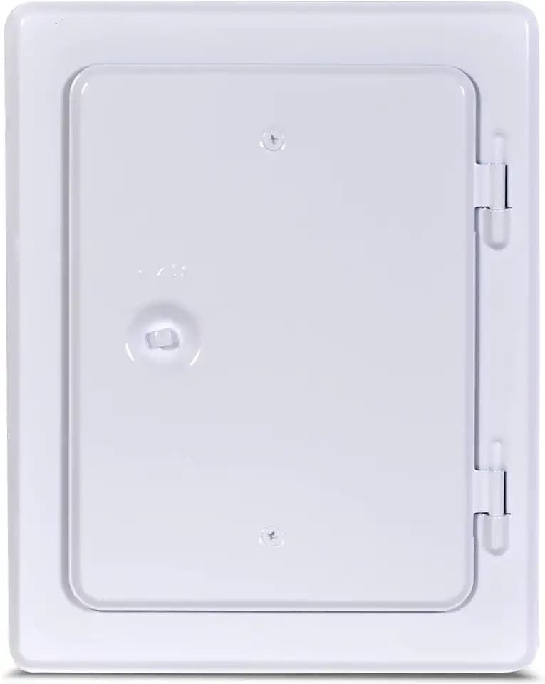 FIREFIX 2093/W Kamintür 140x200 mm I Verzinkte Revisionsklappe aus Stahl für den Schornstein, weiss, pulverbeschichtet I Revisionstür zur Wartung des Kamins