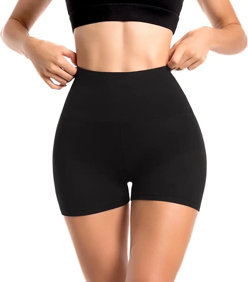 Sports Shorts Damen, High Waist Blickdicht Leggings Shorts für Cycling Yoga Fitness im Sommer