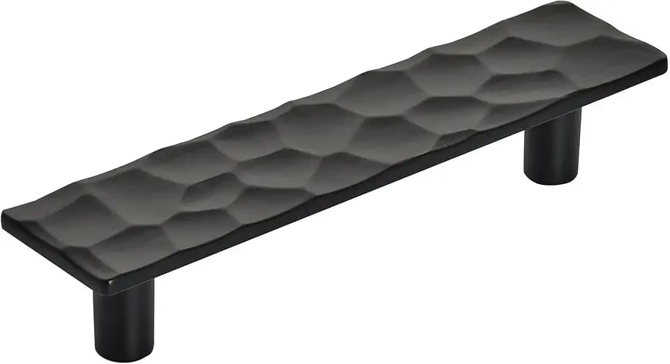 Amerock | Cabinet Pull | Matte Black | 3-3/4 inch (96 mm) Center to Center | Kamari | 1 Pack | Drawer Pull | Drawer Handle | Cabinet Hardware