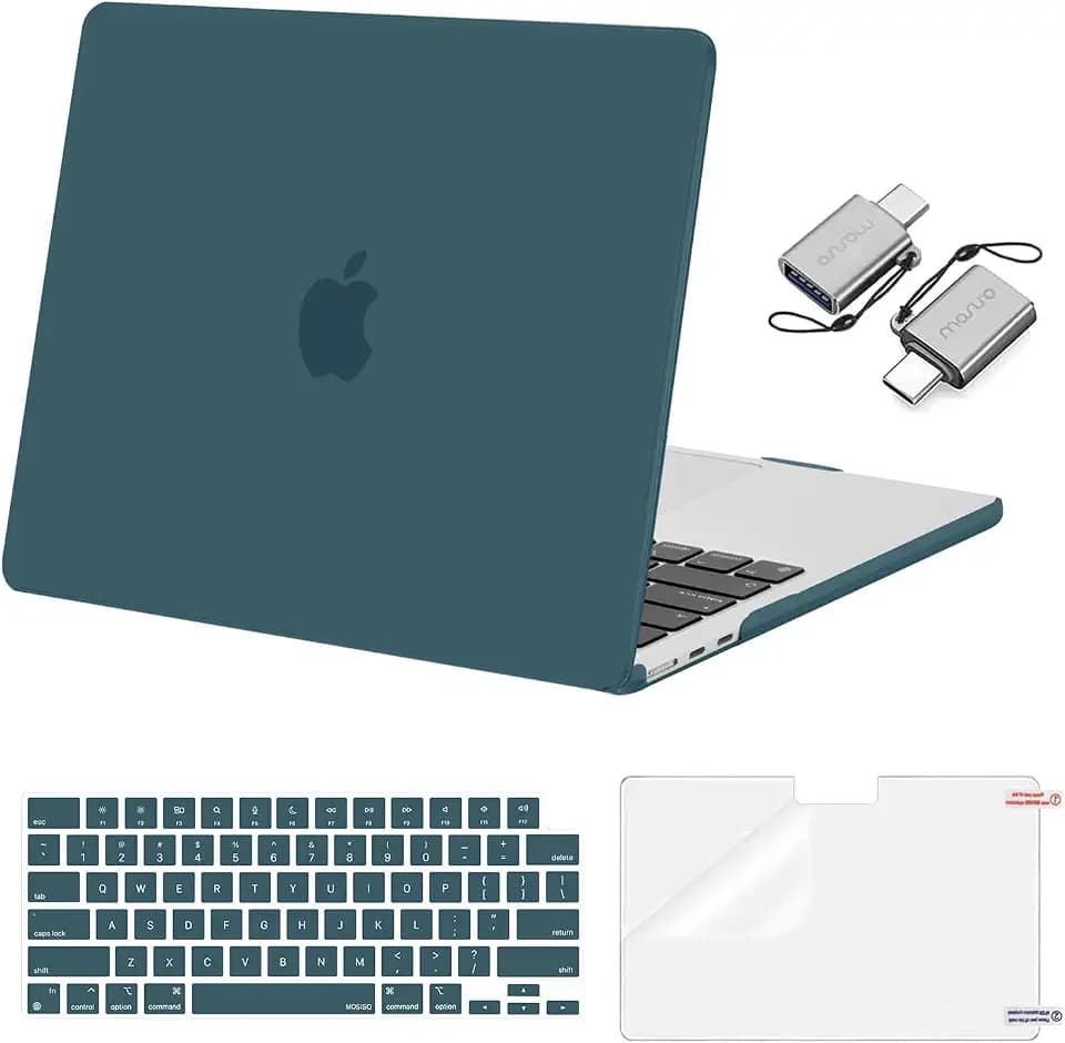 MOSISO Compatible with MacBook Air 13 inch Case M5 2026 M4 M3 M2 2025-2022