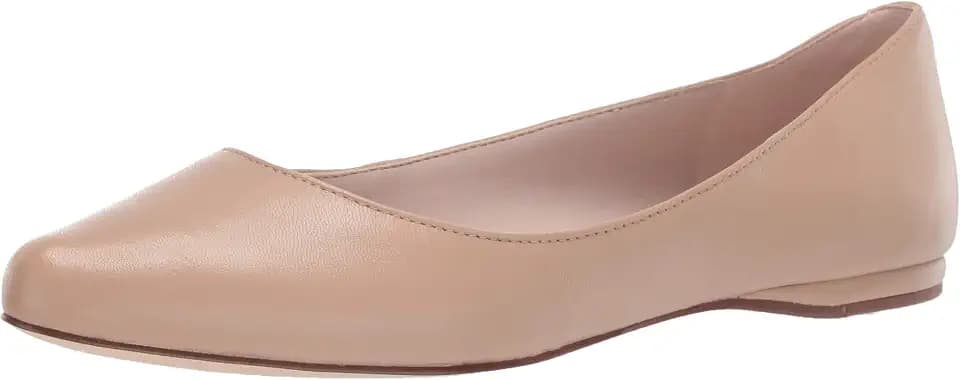 Nine West Women's Speakup Ballet Flat, Light Natural, 8.5