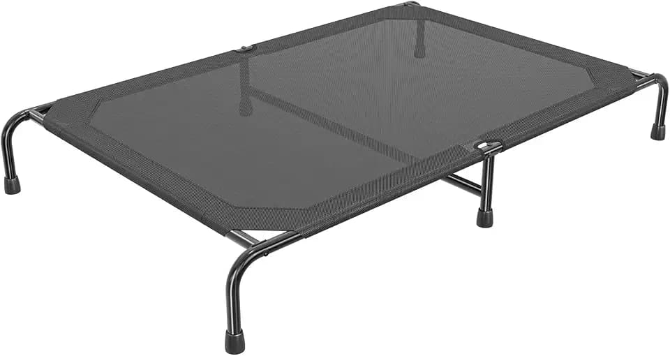 Simple Trending Raised Dog Bed for Extra Large Dogs, XL Dog Cot, Black