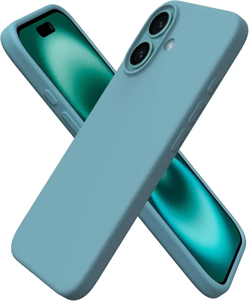 ORNARTO for iPhone 16 Case 6.1", Slim Liquid Silicone,Cactus