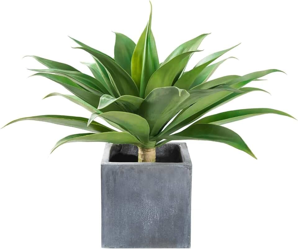 Velener 28" Artificial Plant Outdoor Agave, Large UV Resistant Fake Plants