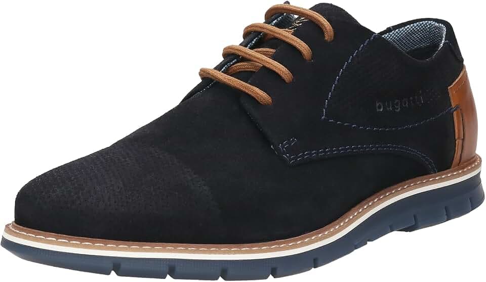bugatti man Herren sportliche Schnürer, Männer Schnürhalbschuhe