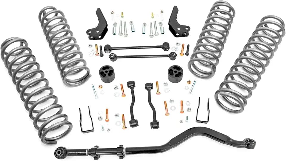 Rough Country 3.5" Suspension Lift Kit w/M1 Shocks for Chevy Silverado & GMC Sierra 2500HD/3500HD (2011-2019) - Aluminum Control Arms