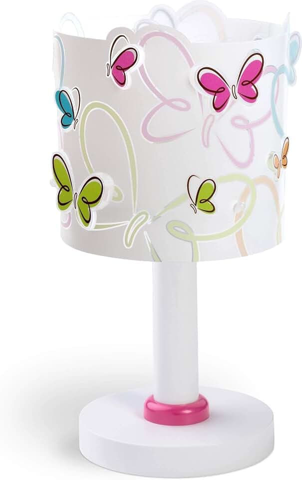 Dalber Kinder Tischlampe Schmetterlinge Butterfly 62141 E14