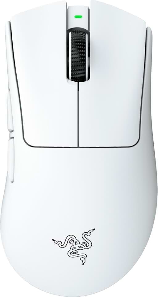 Razer DeathAdder V4 Pro Wireless Gaming Mouse, 8Khz, 57g, White