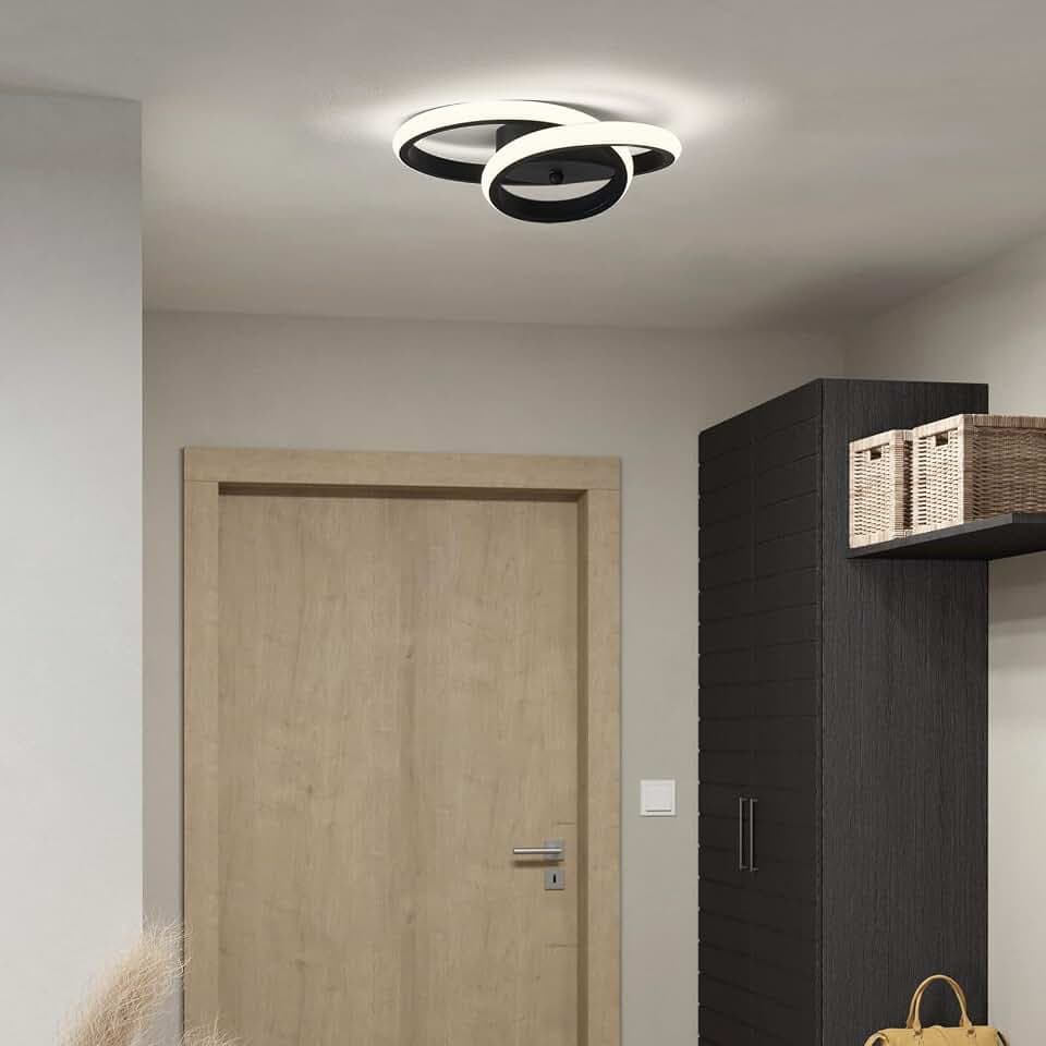 WOKNOS LED Deckenleuchte Schwarz