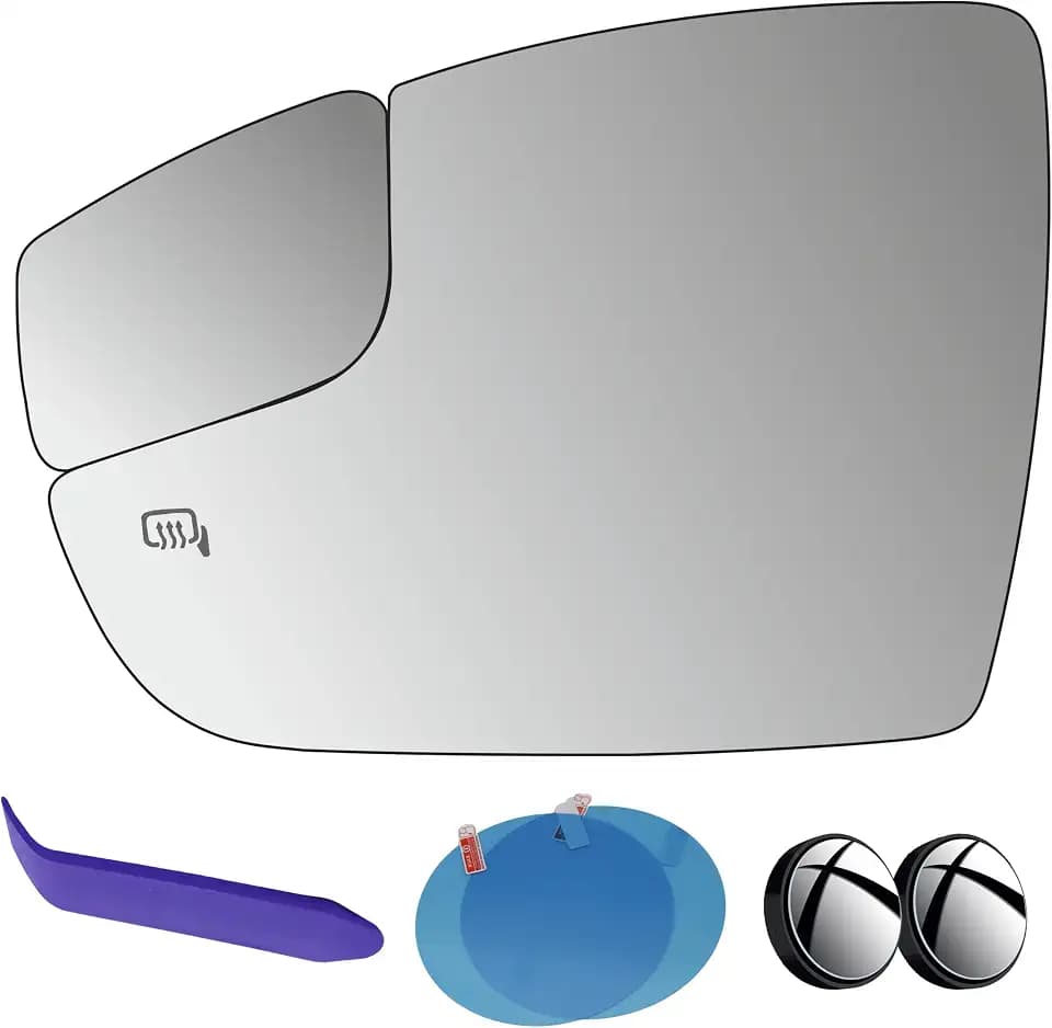 Driver Side Mirror Glass Compatible with Ford Focus 2012-2018