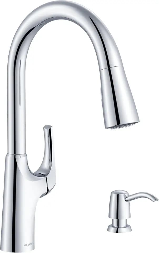 Gerber Pilsen Pull-Down Kitchen Faucet, Chrome