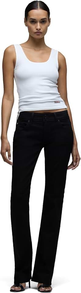 HUDSON Women's Beth Baby Bootcut Jean with Back Flap Pockets
