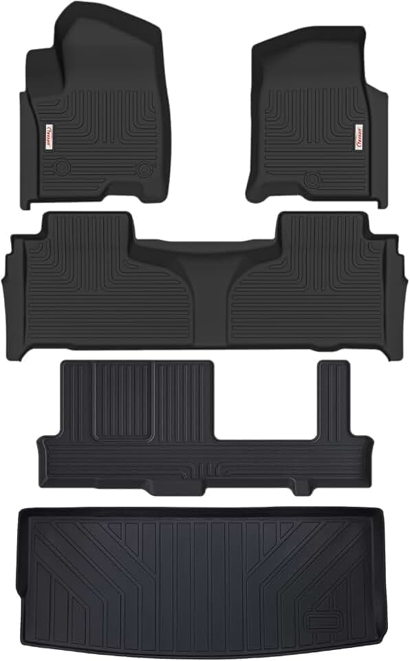 Tesson Floor Mats for Tahoe/Yukon/Yukon Denali 2021-2026 8 Seat