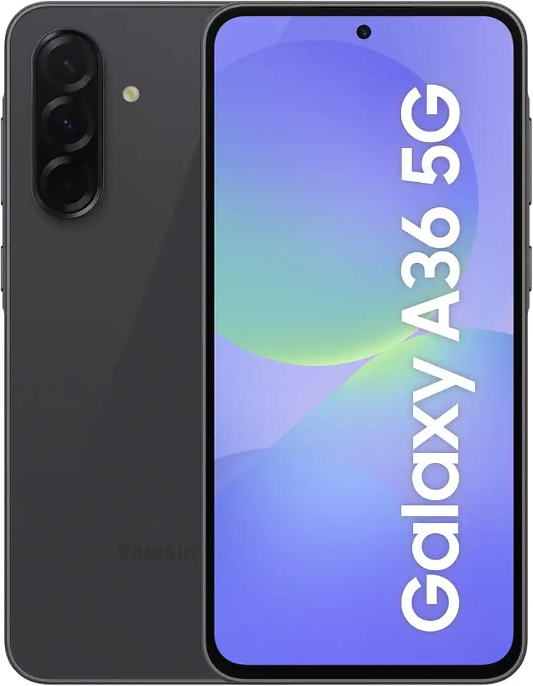 Samsung Galaxy A36 5G AI Smartphone ohne Vertrag, Simlockfreies AI Handy mit Android, 8 GB RAM, 256 GB Speicher, 50-MP-Kamera, Awesome Black, 2,5 Jahre Herstellergarantie [Exklusiv auf Amazon]