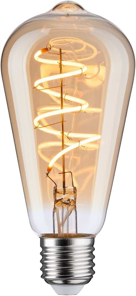 Paulmann 28953 LED Lampe Filament Kolben 5W Leuchtmittel dimmbar Gold 2500K Goldlicht E27