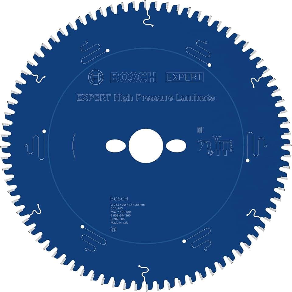 Bosch 1x EXPERT HPL Circular Saw Blade, 254x2,8/1,8x30 mm, Z80