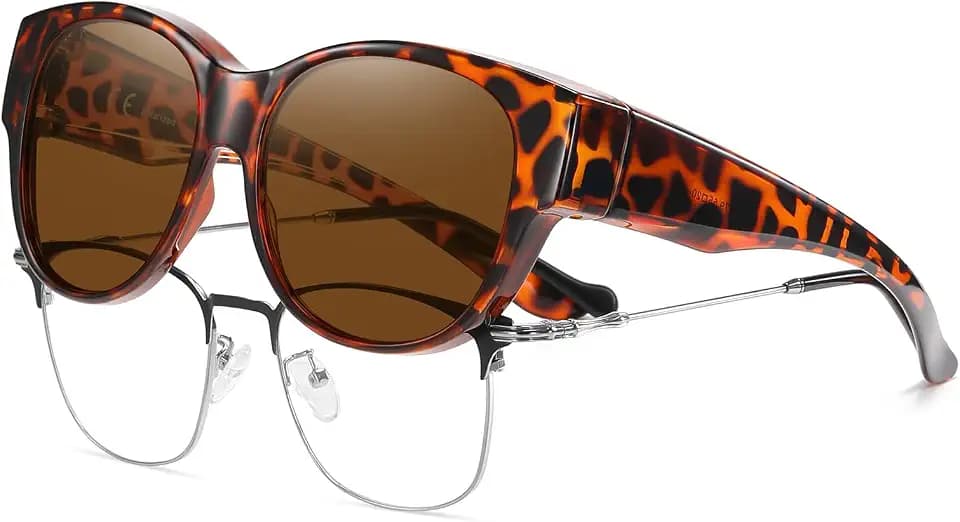 HAOLOTA Fit Over Glasses Sunglasses for Women Polarized